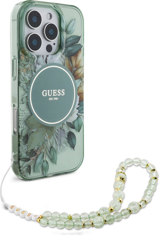 iPhone 16 Pro - black hardcase - Crossbody Cord - MagSafe - Zwart