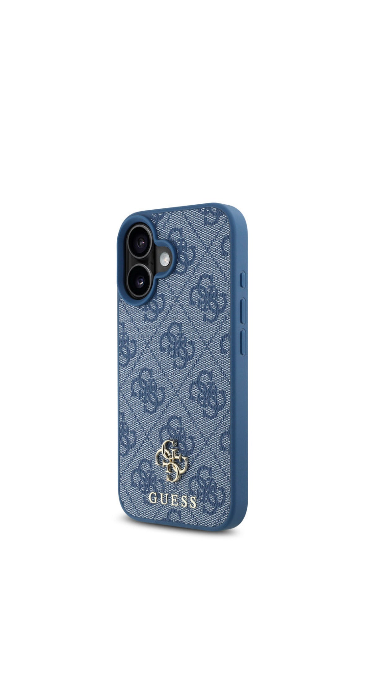 iPhone 16 - 4G Metal Logo Backcover - Blue