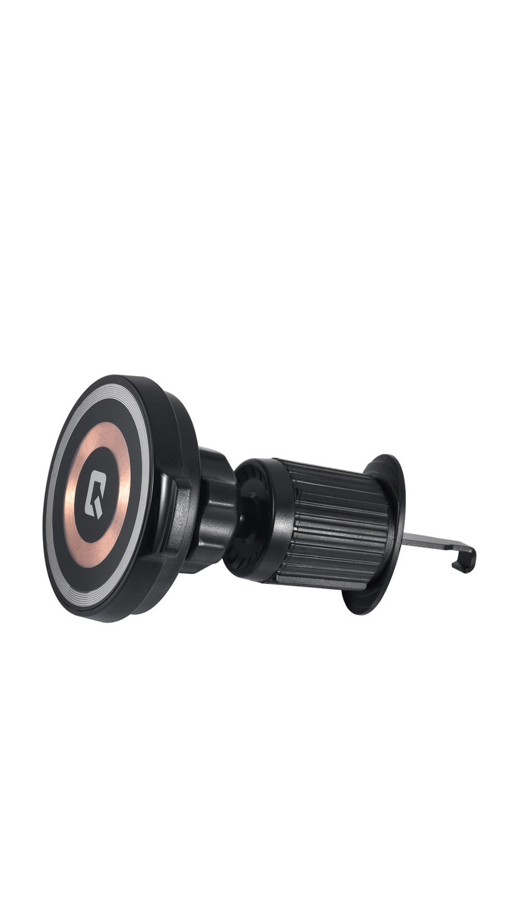 2 in 1 Smartphone holder car - magsafe charger & phone holder - air vents - Black