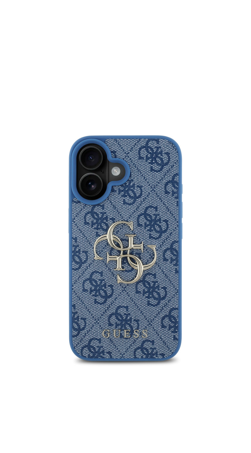 iPhone 16 - 4G Metal Logo Backcover - Blue