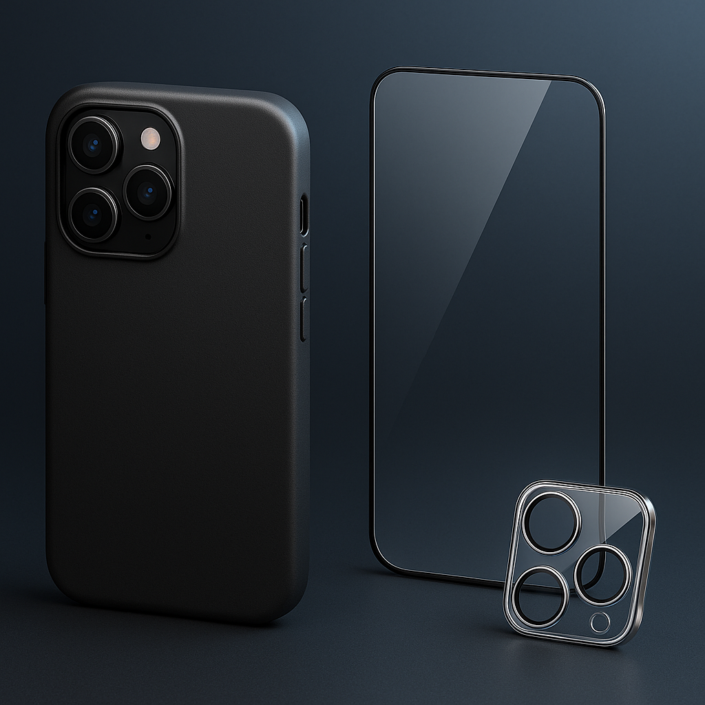 3 in 1 Protection - protection for screen / Case / Camera lens