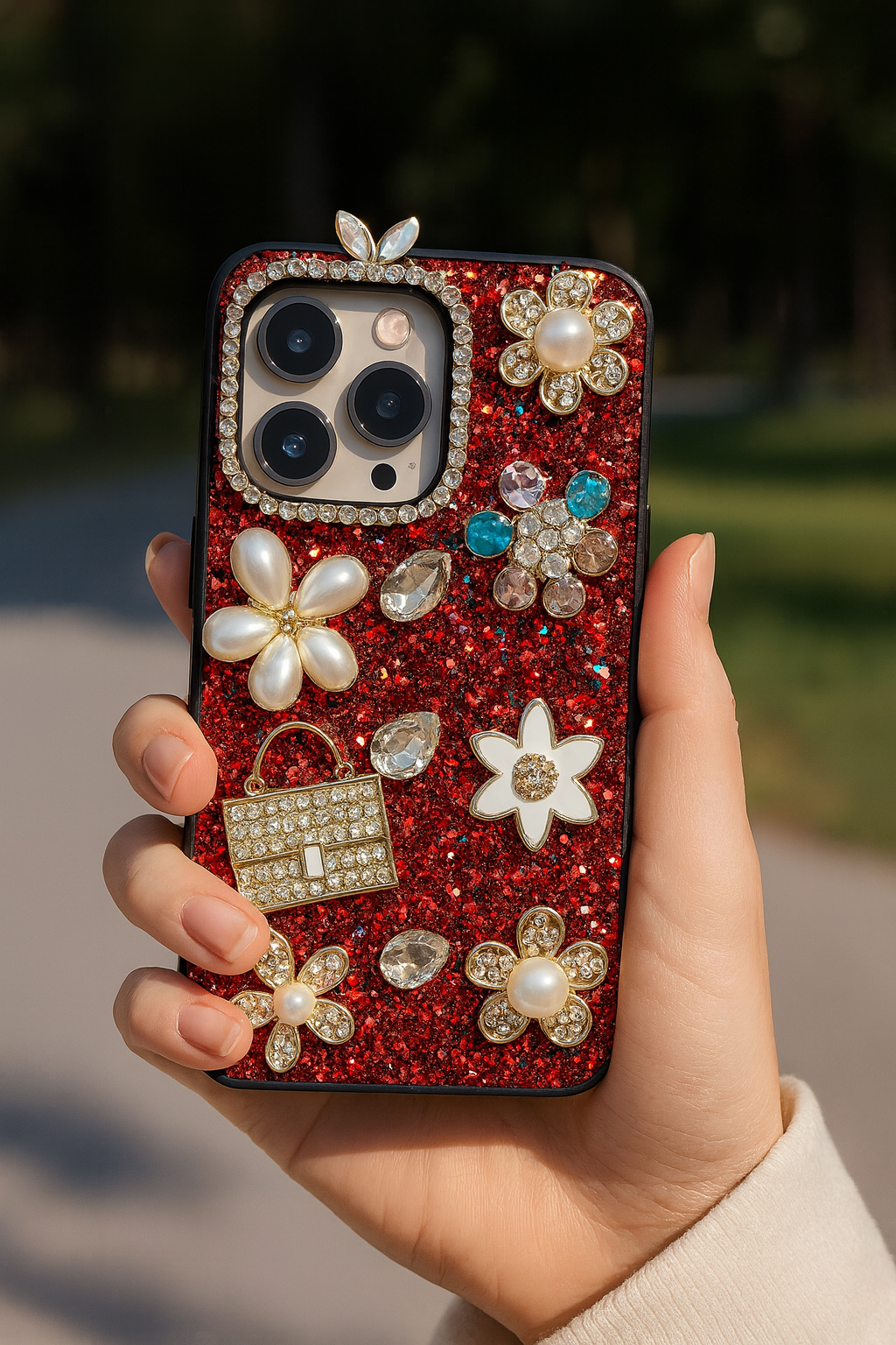 Sparkle Blossom Hoesje voor iPhone - Kies uw model