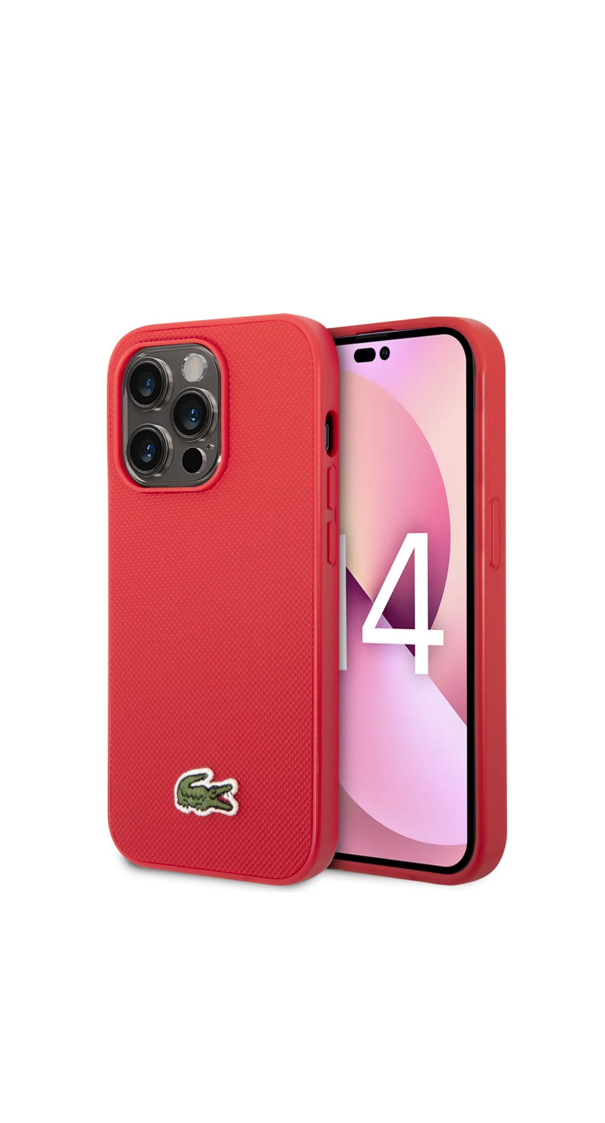 Lacoste iPhone 14 Pro backcover - Red