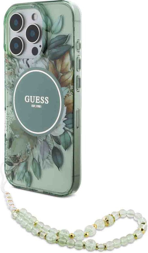 iPhone 16 Pro - black hardcase - Crossbody Cord - MagSafe - Zwart