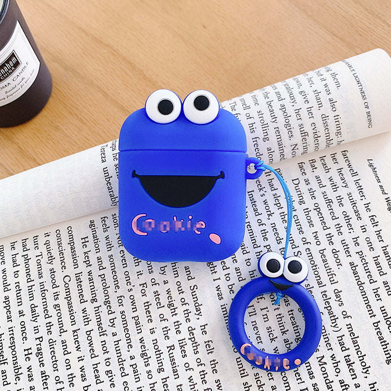 AirPods Cookie Monster Hoesje Blauw – Monster Case