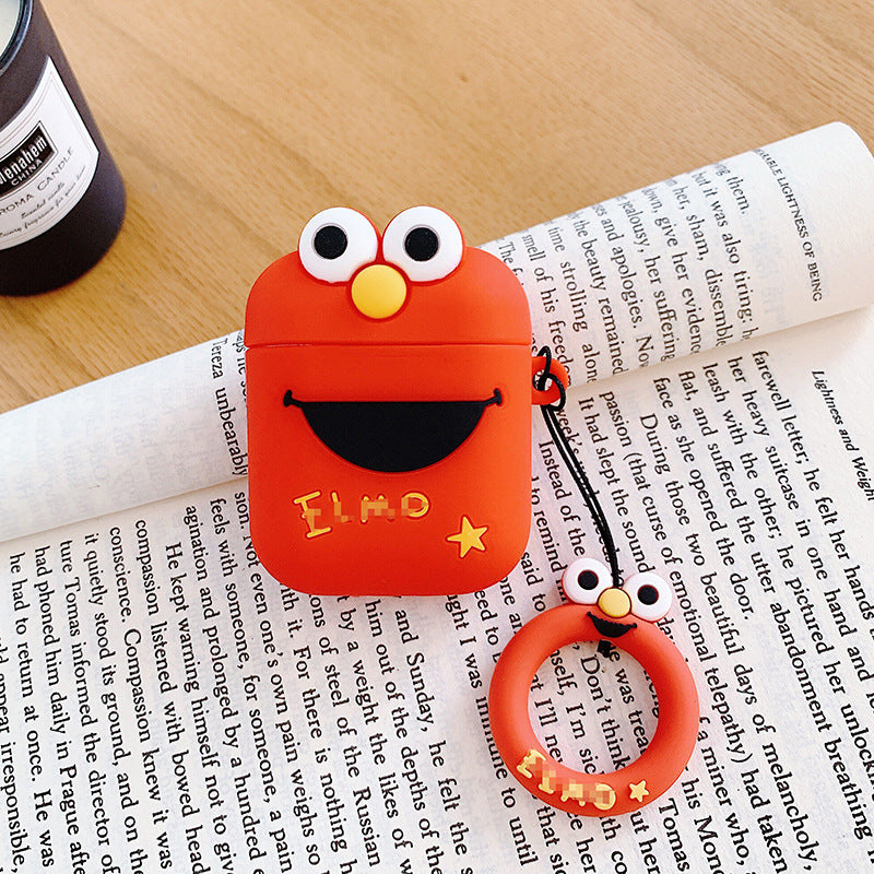 AirPods Elmo Hoesje Rood – Cartoon Monster Case