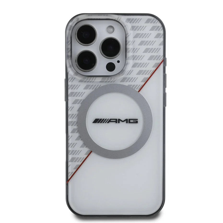 AMG iPhone 16 Pro Max Back cover case - Double layer - Magsafe - Red