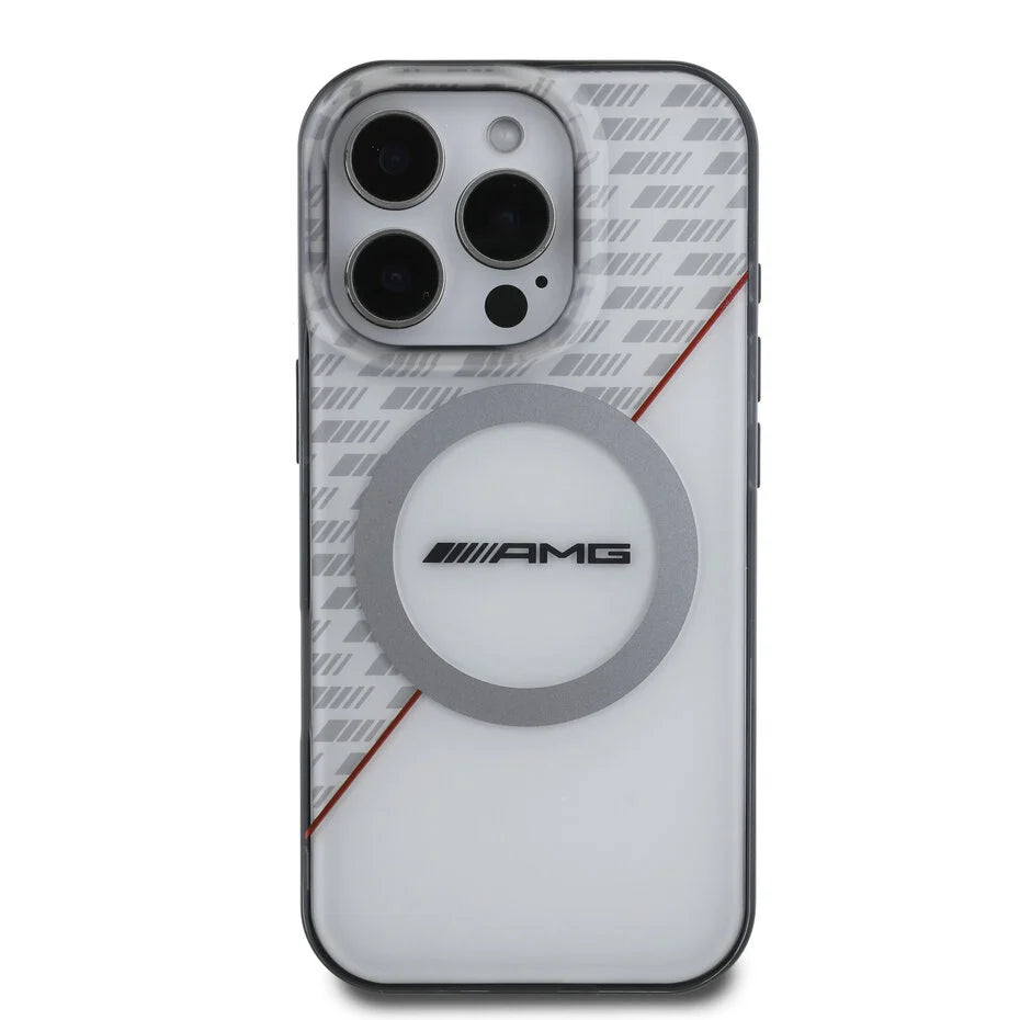 AMG iPhone 16 Pro Max Back cover case - Double layer - Magsafe - Red