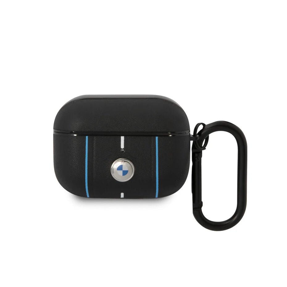 BMW Airpods Pro Sig Case - Leather - Color Lines - Black