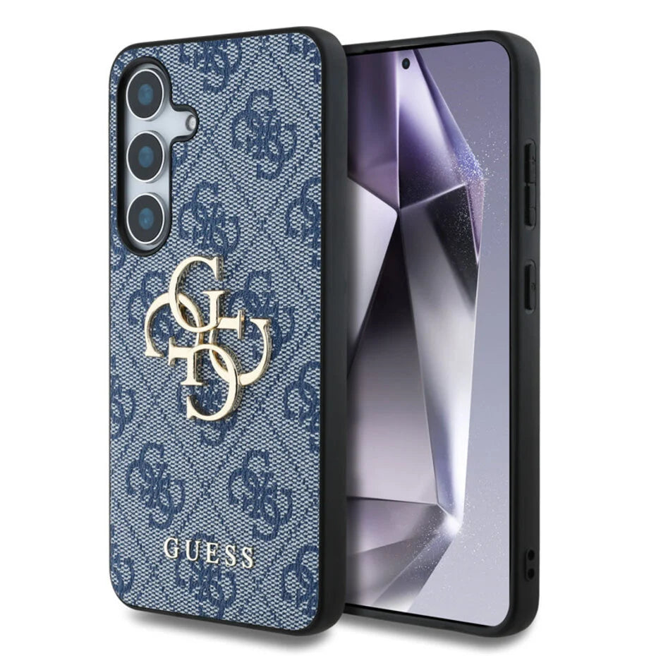 Samsung Galaxy S25 Back cover case - 4G PU Big Logo - Blue