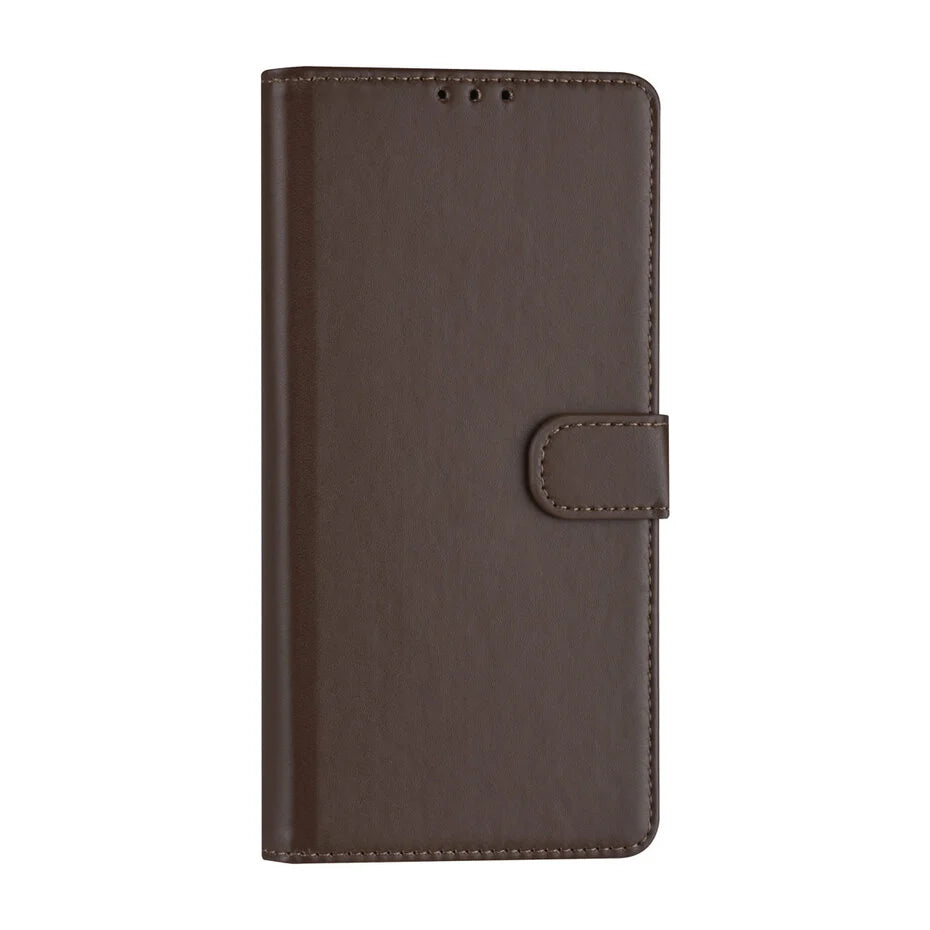 Samsung Galaxy A23 Case - Card holder for 3 cards - Magnetic closure - Brown
